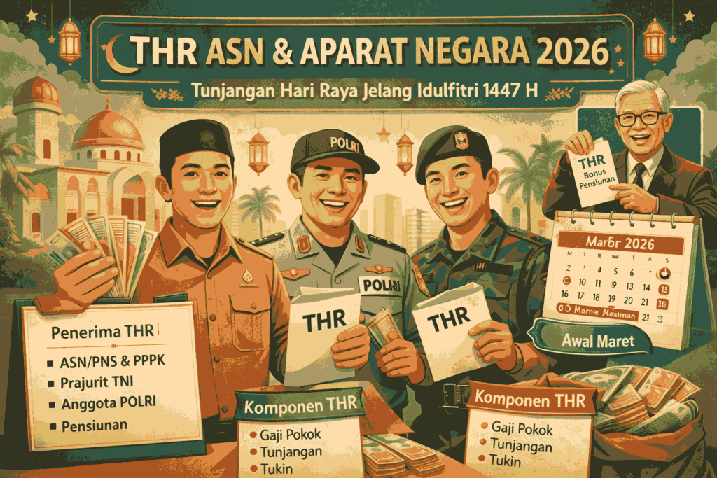 THR ASN dan Aparat Negara 2026: Aturan dan Jadwal