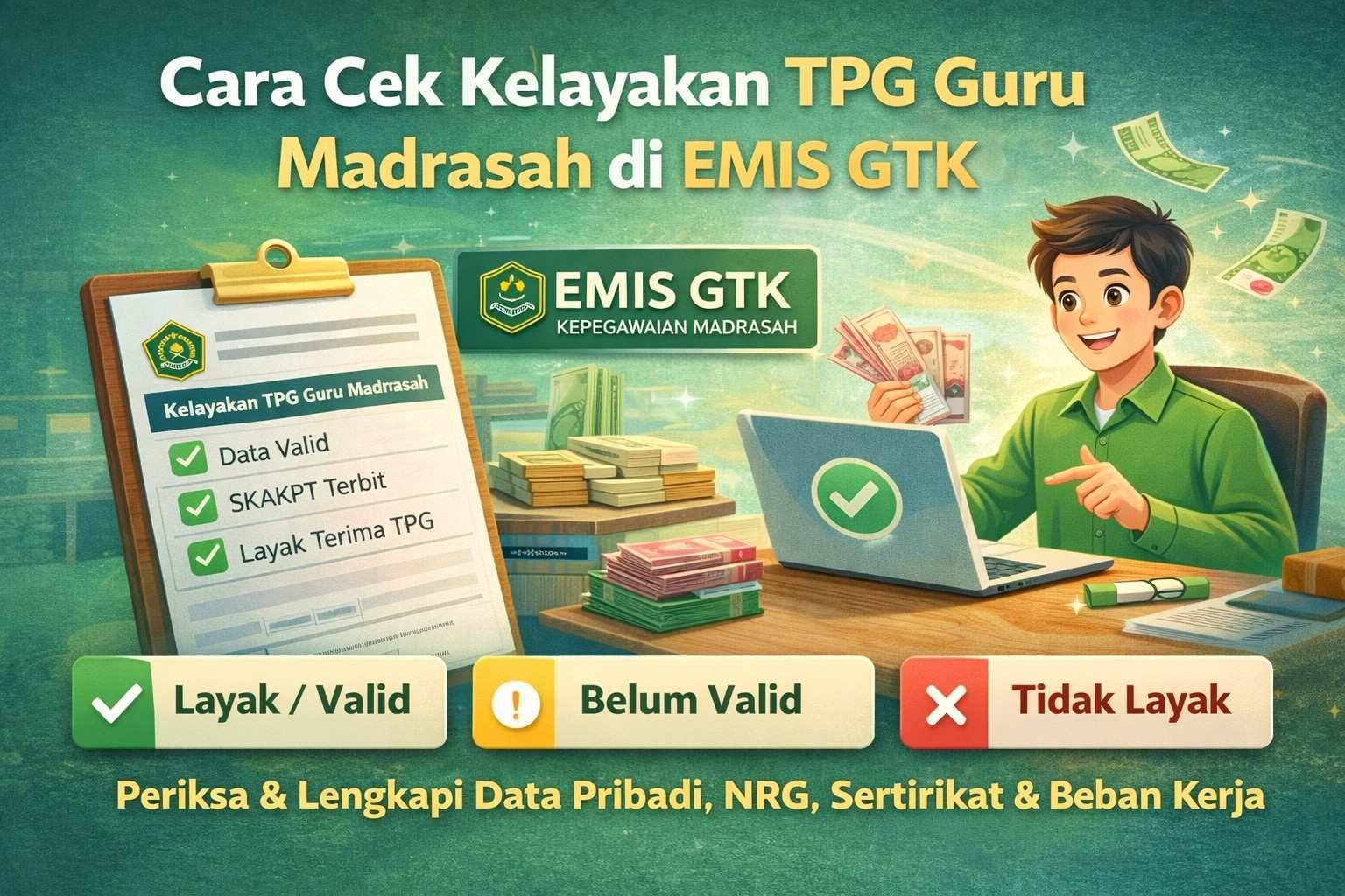 Cara Cek Kelayakan TPG Guru Madrasah di EMIS GTK