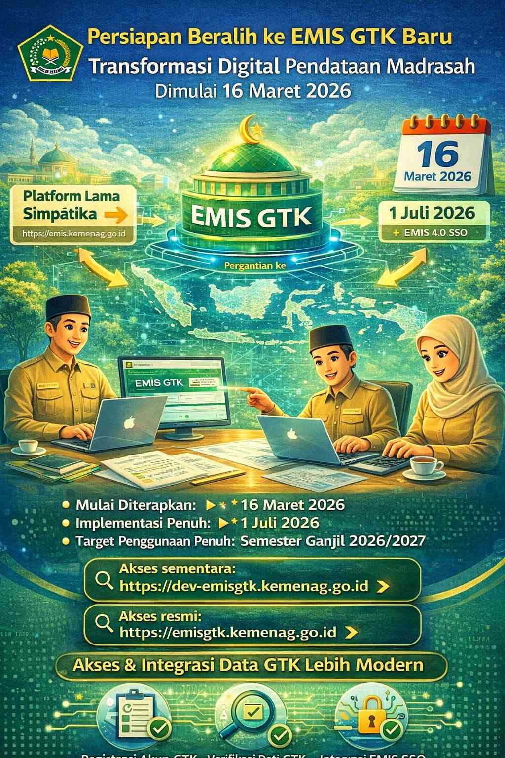 Transformasi Digital Pendataan Madrasah Dimulai 16 Maret 2026