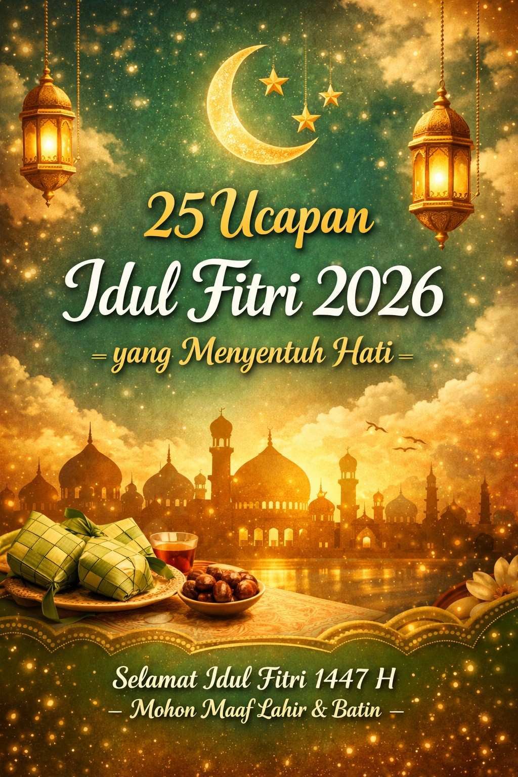 25 Ucapan Idul Fitri 2026 yang Menyentuh Hati