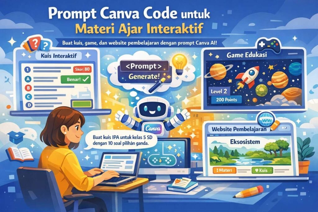 Prompt Canva Code untuk Materi Ajar Interaktif: Panduan Lengkap Guru Modern