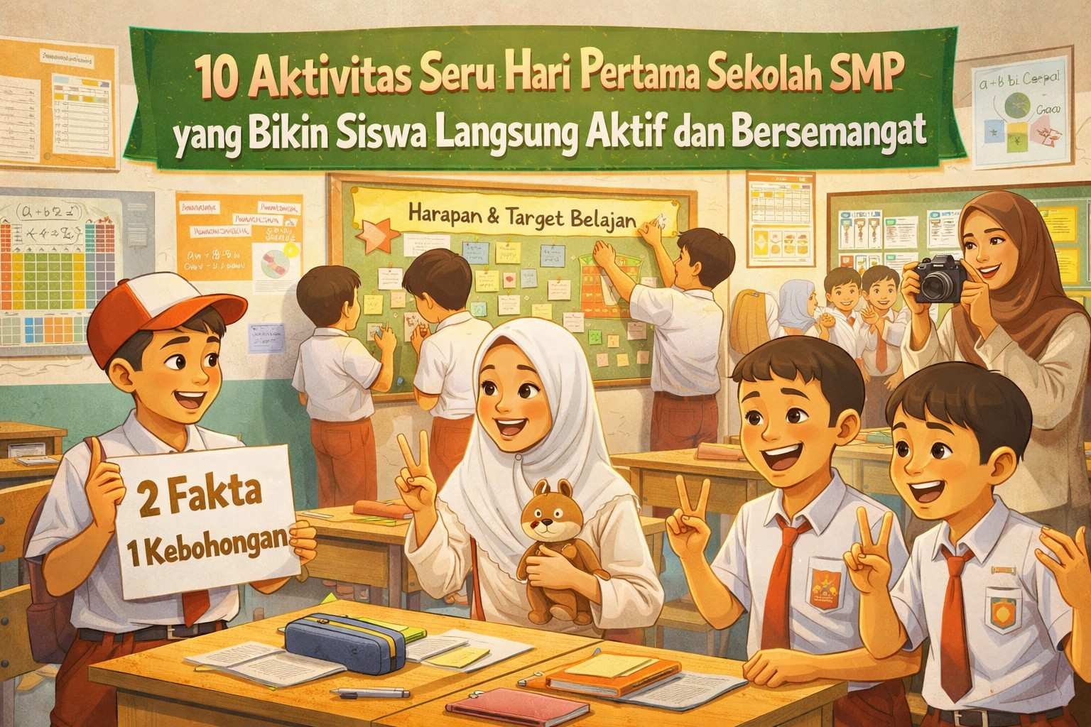 10 Aktivitas Seru Hari Pertama Sekolah SMP yang Bikin Siswa Langsung Aktif dan Bersemangat