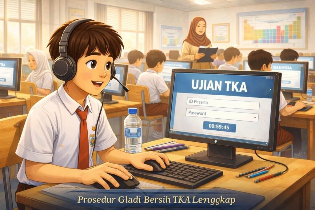 Prosedur Gladi Bersih TKA 2026 SMP/MTs dan SD/MI Lengkap