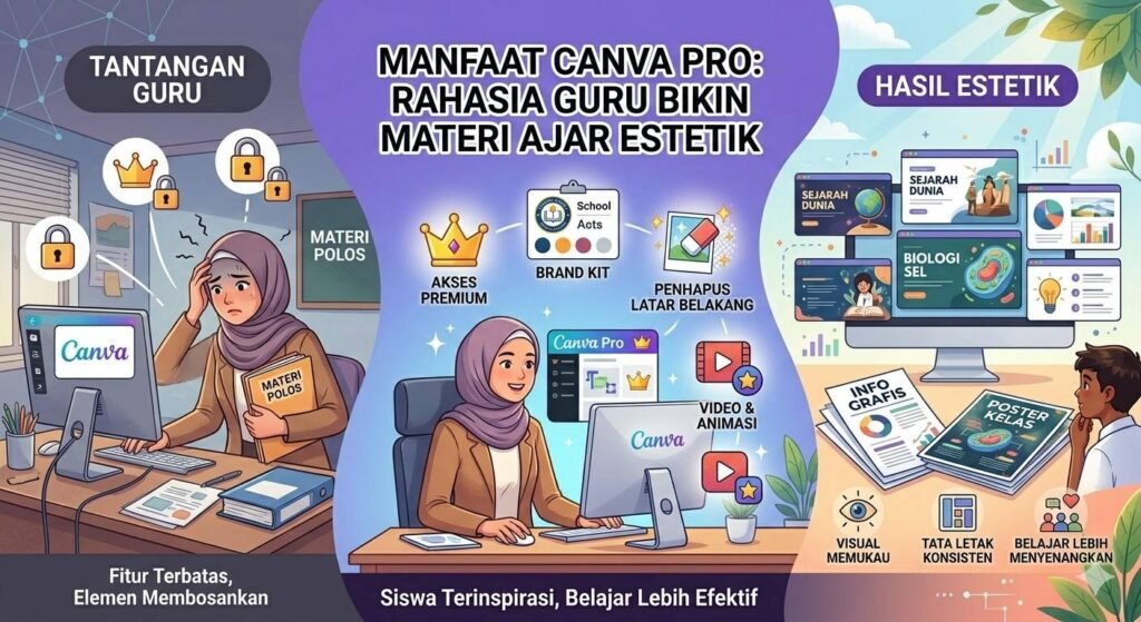 Manfaat Canva Pro: Rahasia Guru Bikin Materi Ajar Estetik