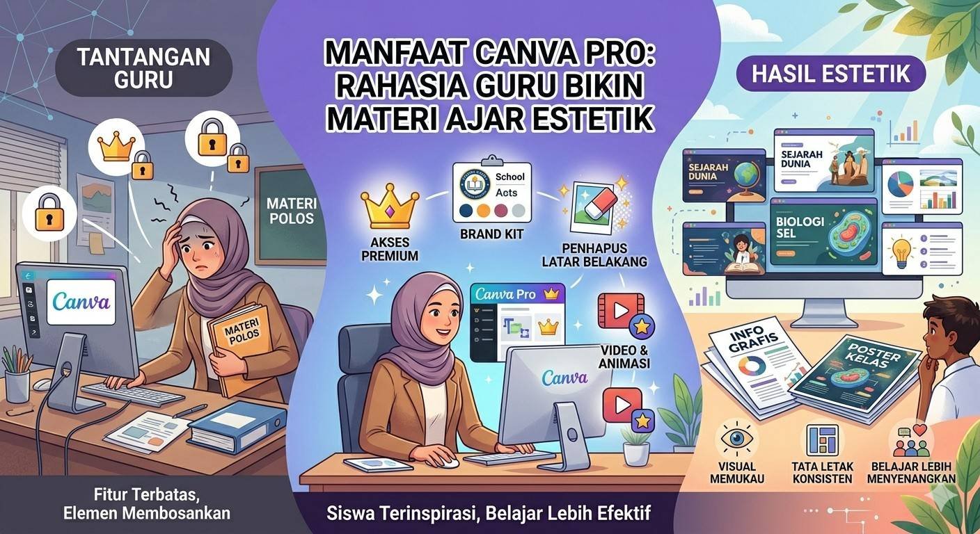 Manfaat Canva Pro: Rahasia Guru Bikin Materi Ajar Estetik