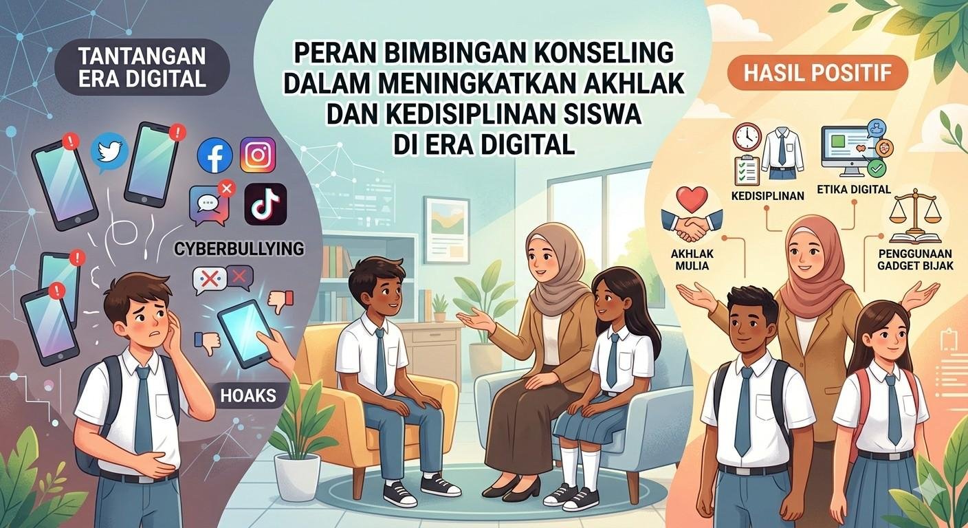 Peran Bimbingan Konseling dalam Meningkatkan Akhlak dan Kedisiplinan Siswa di Era Digital