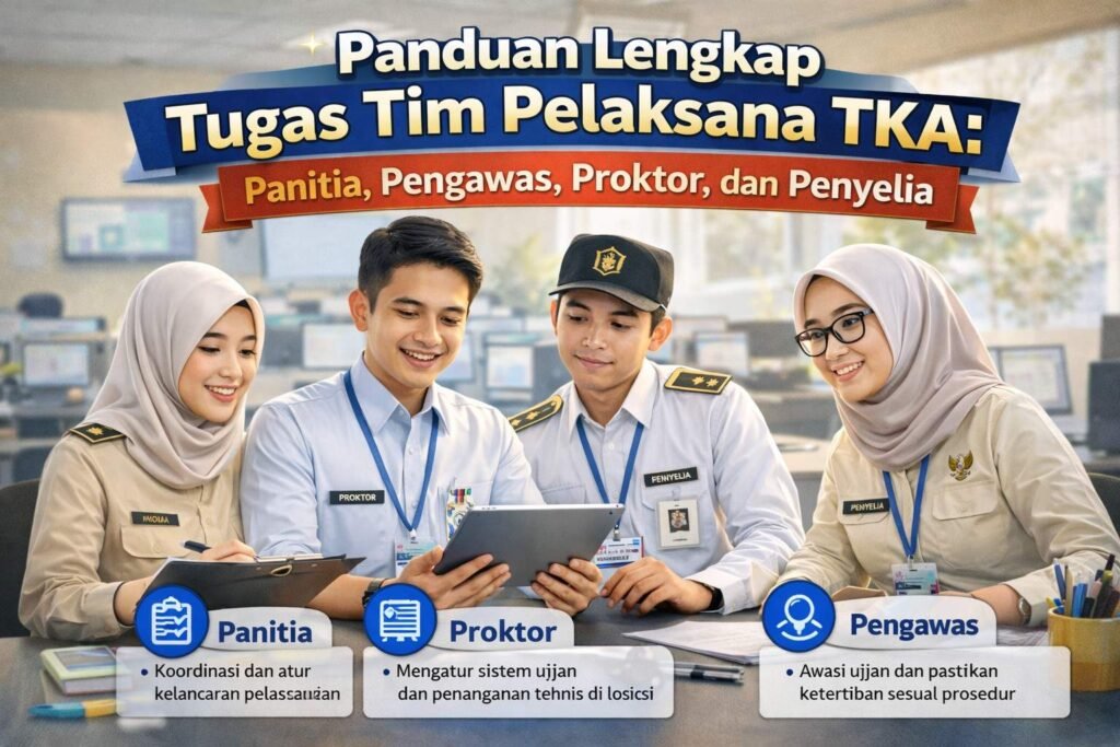 Tugas Tim Pelaksana TKA: Panitia, Pengawas, Proktor, dan Penyelia