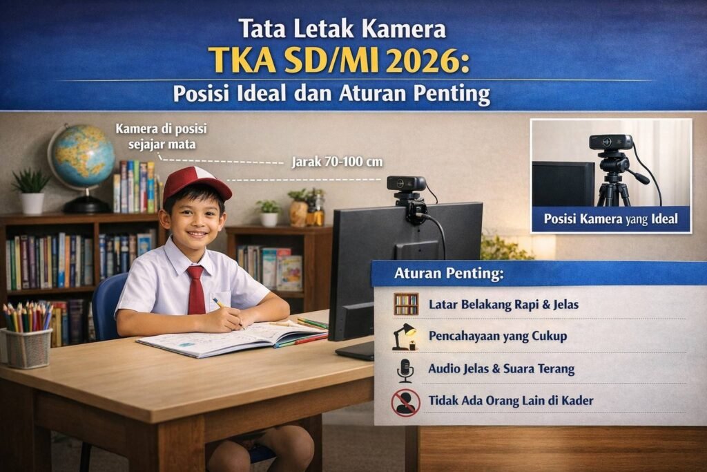Tata Letak Kamera TKA SD/MI 2026: Posisi Ideal dan Aturan Penting