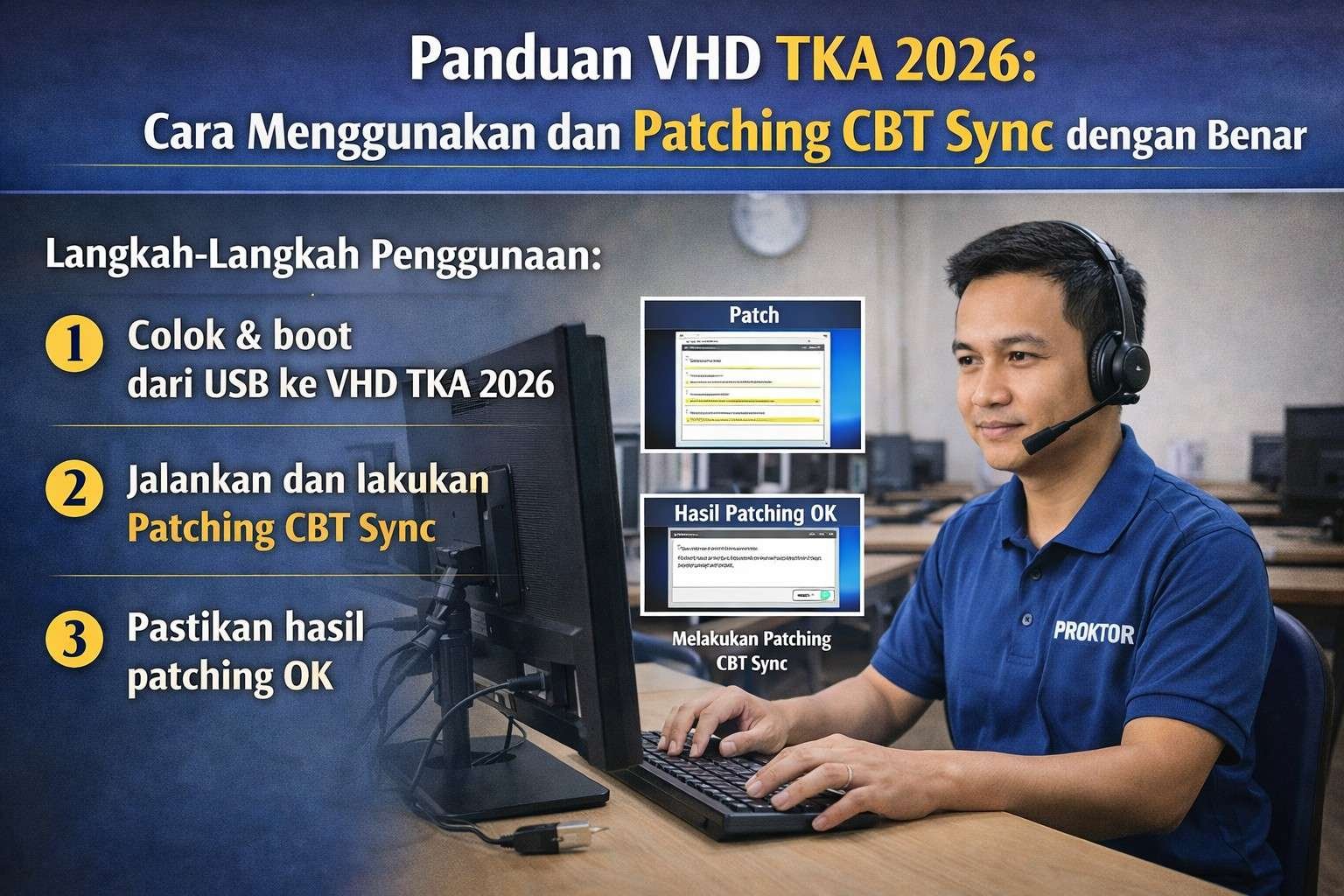 Panduan VHD TKA 2026: Cara Menggunakan dan Patching CBT Sync dengan Benar