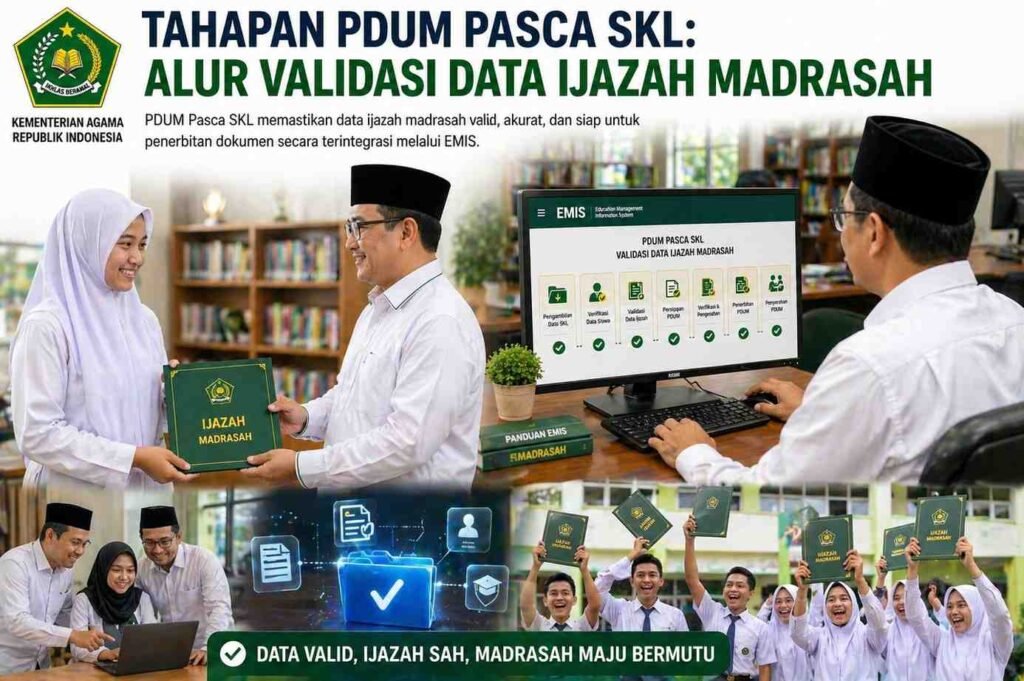 Tahapan PDUM Pasca SKL: Alur Validasi Data Ijazah Madrasah