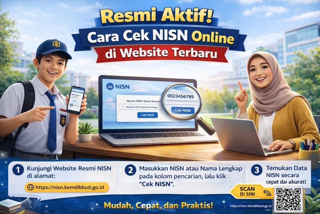 Resmi Aktif! Cara Cek NISN Online di Website Terbaru