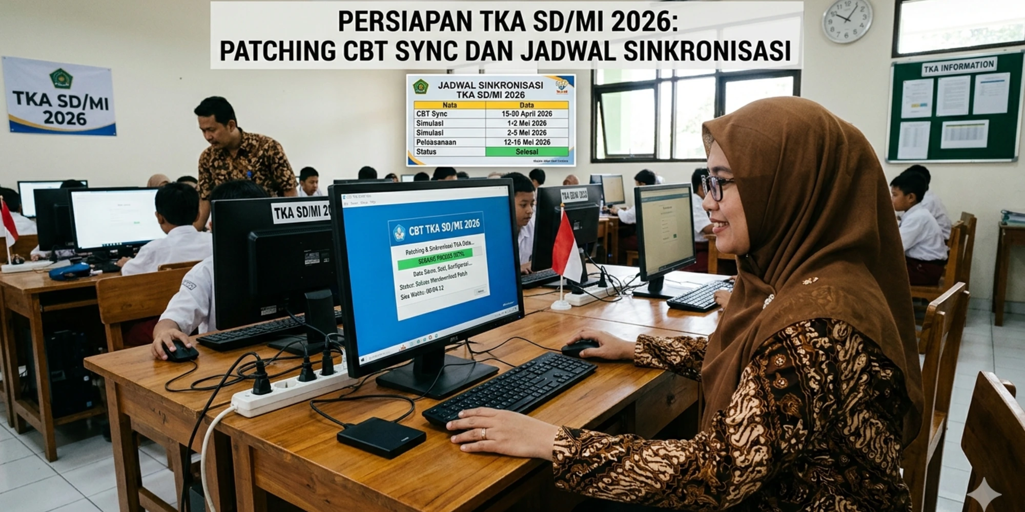 Persiapan TKA SD/MI 2026: Patching CBT Sync dan Jadwal Sinkronisasi