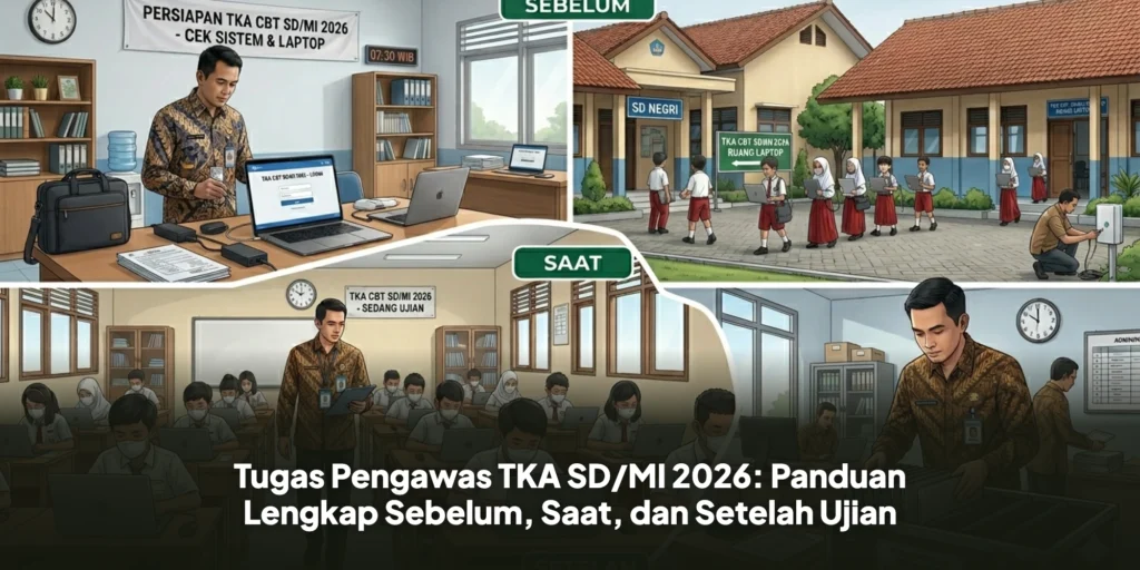 Tugas Pengawas TKA SD/MI 2026: Panduan Lengkap Sebelum, Saat, dan Setelah Ujian