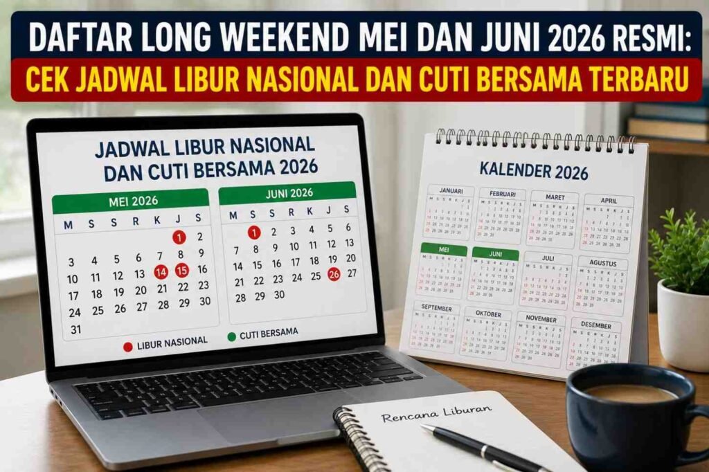 Daftar Long Weekend Mei dan Juni 2026 Resmi: Cek Jadwal Libur Nasional dan Cuti Bersama Terbaru