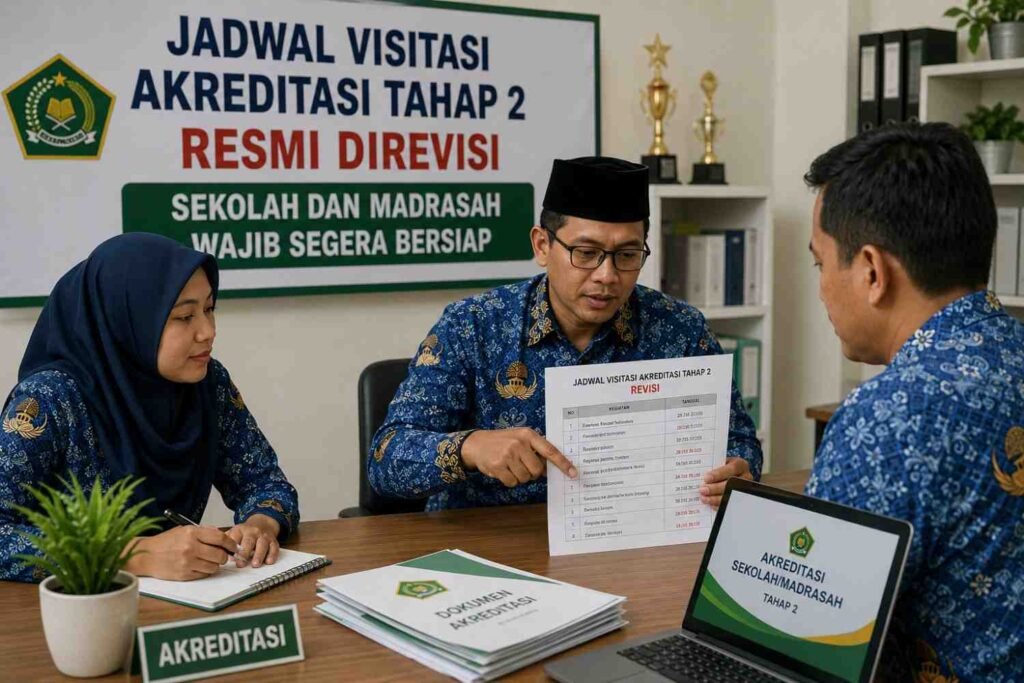 Jadwal Visitasi Akreditasi Tahap 2 Resmi Direvisi, Sekolah dan Madrasah Wajib Segera Bersiap