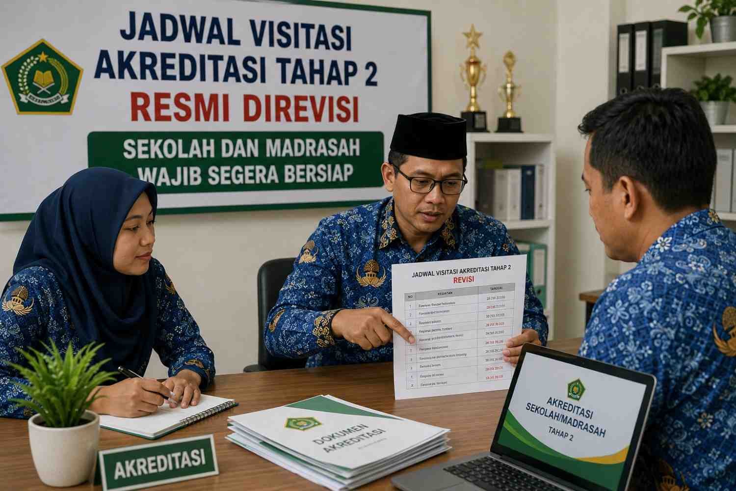 Jadwal Visitasi Akreditasi Tahap 2 Resmi Direvisi, Sekolah dan Madrasah Wajib Segera Bersiap