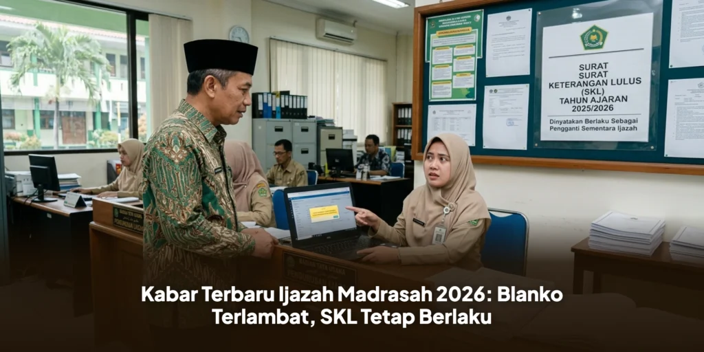 Kabar Terbaru Ijazah Madrasah 2026: Blanko Terlambat, SKL Tetap Berlaku