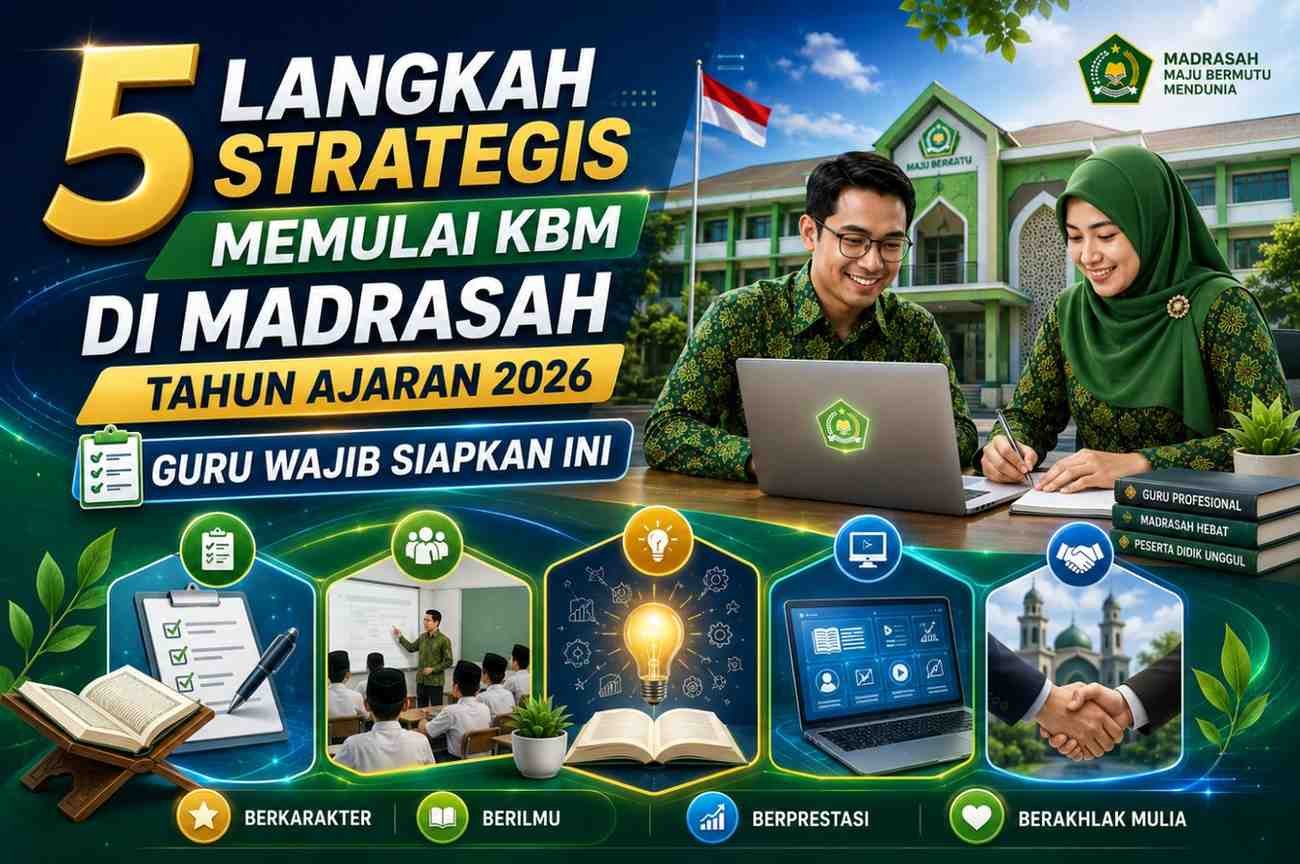 5 Langkah Strategis Memulai KBM di Madrasah Tahun Ajaran 2026, Guru Wajib Siapkan Ini