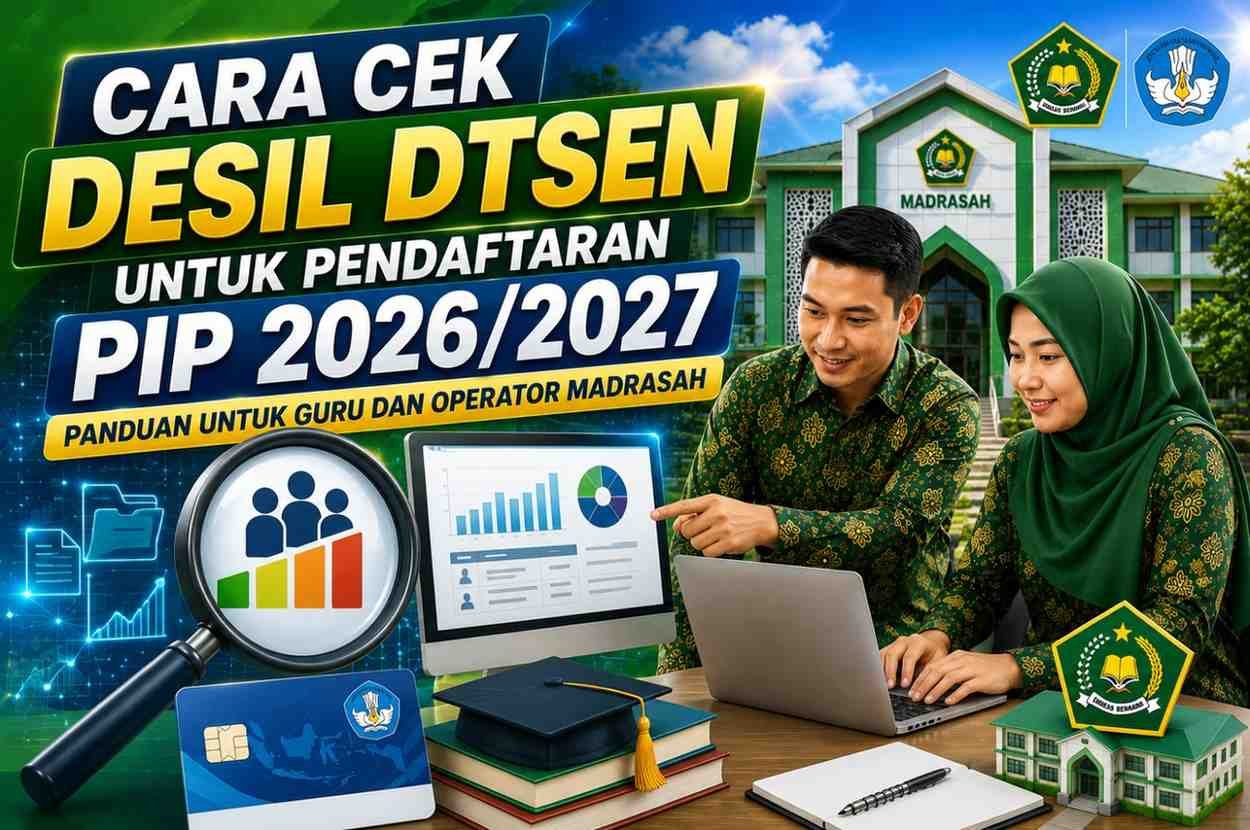 Cara Cek Desil DTSEN untuk Pendaftaran PIP 2026/2027, Panduan untuk Guru dan Operator Madrasah