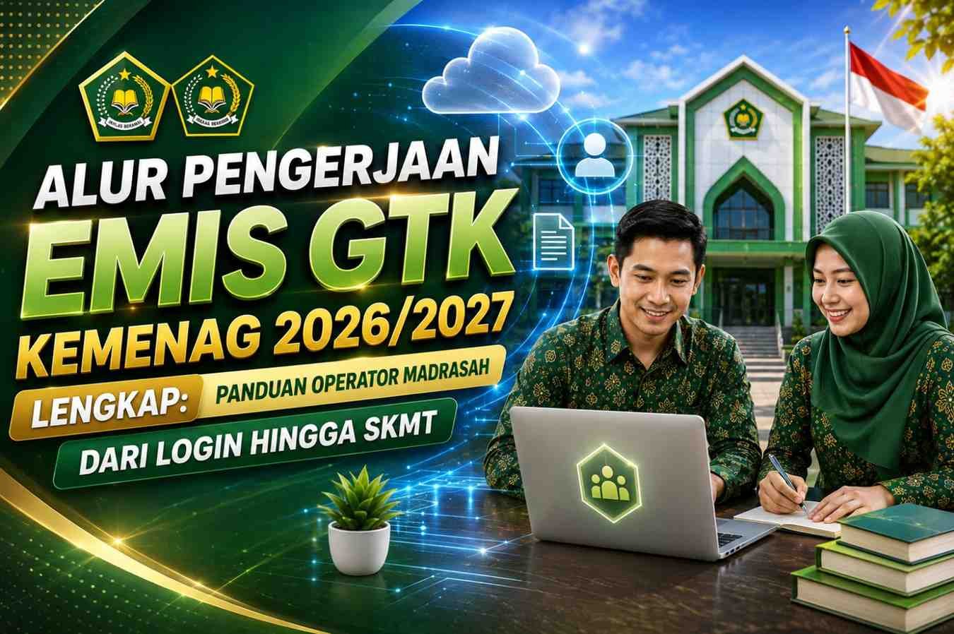 Alur Pengerjaan EMIS GTK Kemenag 2026/2027 Lengkap: Panduan Operator Madrasah dari Login hingga SKMT