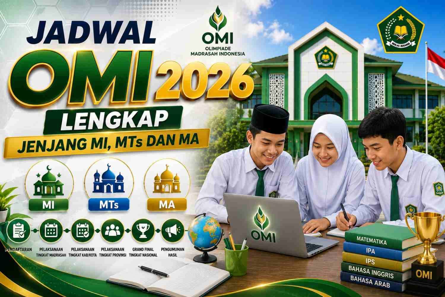 Jadwal OMI 2026 Lengkap Jenjang MI, MTs dan MA